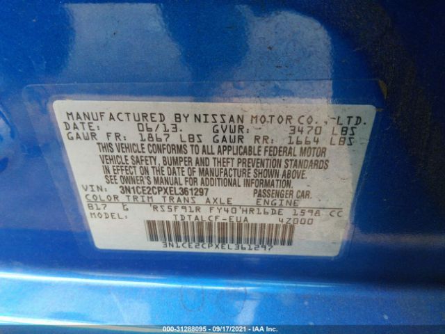 Photo 8 VIN: 3N1CE2CPXEL361297 - NISSAN VERSA NOTE 