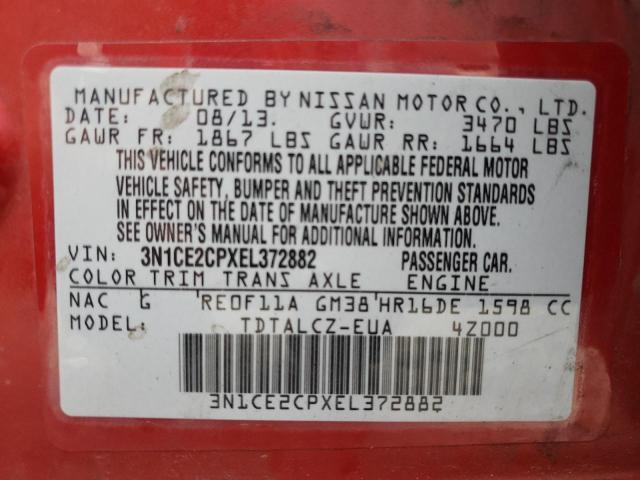 Photo 11 VIN: 3N1CE2CPXEL372882 - NISSAN VERSA NOTE 