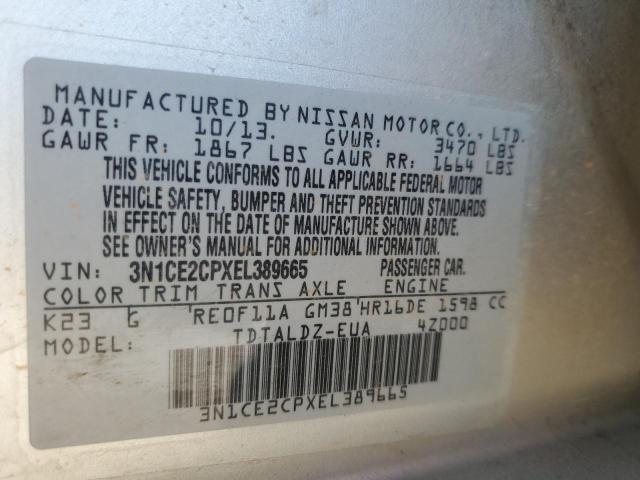 Photo 9 VIN: 3N1CE2CPXEL389665 - NISSAN VERSA NOTE 