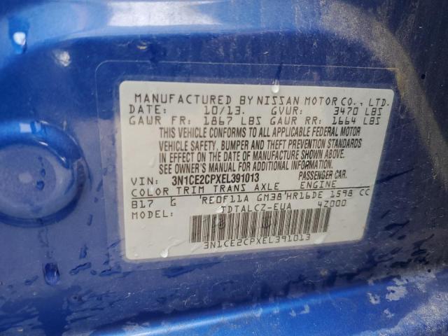 Photo 9 VIN: 3N1CE2CPXEL391013 - NISSAN VERSA NOTE 