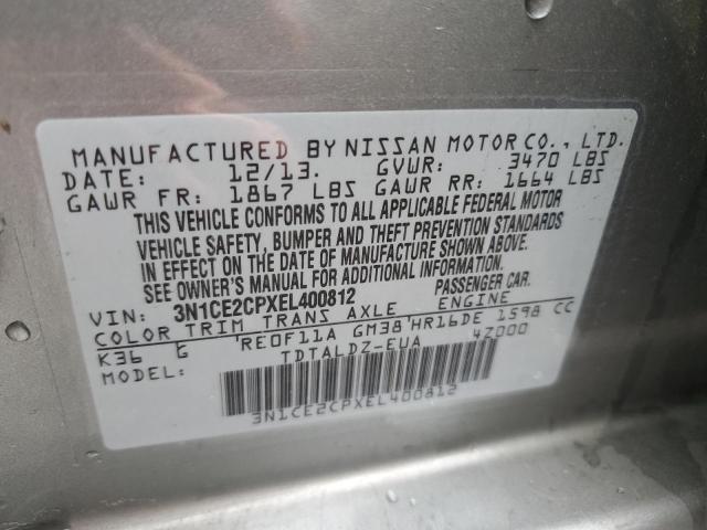 Photo 11 VIN: 3N1CE2CPXEL400812 - NISSAN VERSA NOTE 