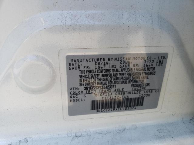 Photo 12 VIN: 3N1CE2CPXEL423071 - NISSAN VERSA 