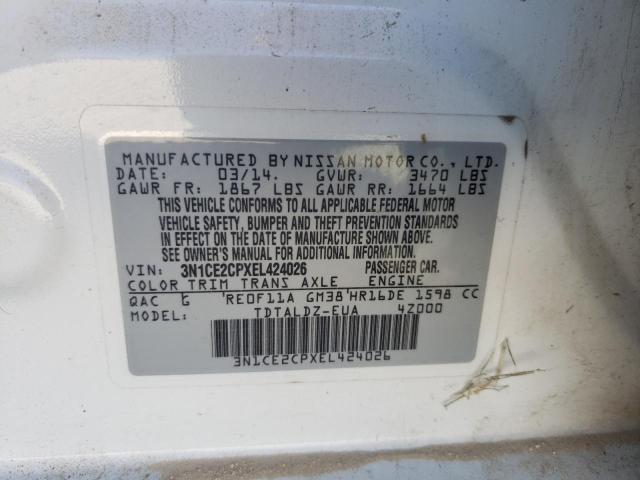 Photo 9 VIN: 3N1CE2CPXEL424026 - NISSAN VERSA NOTE 