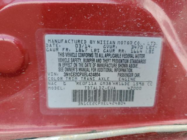 Photo 11 VIN: 3N1CE2CPXEL424804 - NISSAN VERSA NOTE 