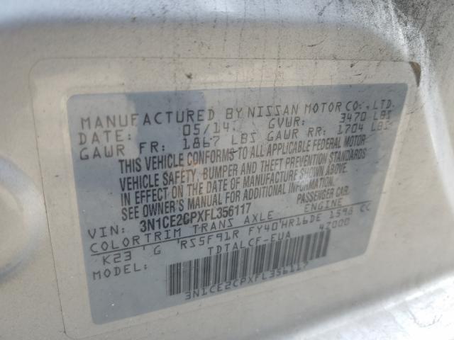 Photo 9 VIN: 3N1CE2CPXFL356117 - NISSAN VERSA NOTE 