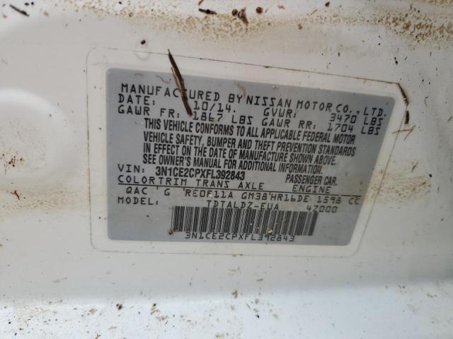 Photo 12 VIN: 3N1CE2CPXFL392843 - NISSAN VERSA NOTE 