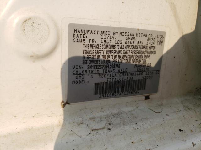 Photo 11 VIN: 3N1CE2CPXFL398786 - NISSAN VERSA NOTE 