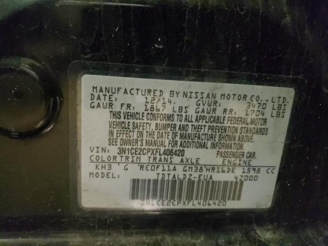 Photo 9 VIN: 3N1CE2CPXFL406420 - NISSAN VERSA NOTE 