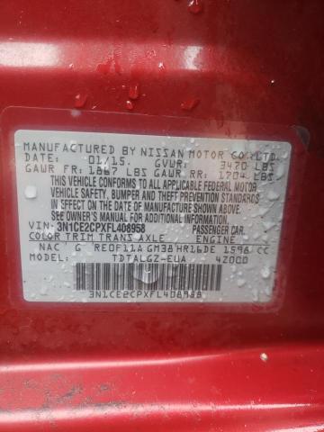 Photo 9 VIN: 3N1CE2CPXFL408958 - NISSAN VERSA NOTE 