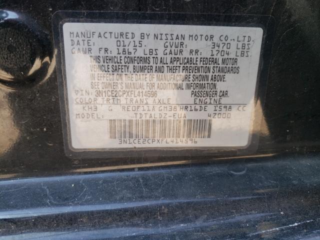 Photo 9 VIN: 3N1CE2CPXFL414596 - NISSAN VERSA NOTE 