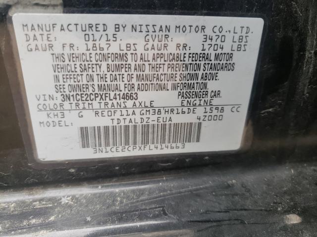 Photo 9 VIN: 3N1CE2CPXFL414663 - NISSAN VERSA NOTE 