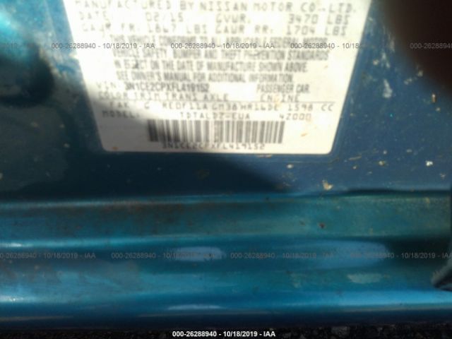 Photo 8 VIN: 3N1CE2CPXFL419152 - NISSAN VERSA NOTE 