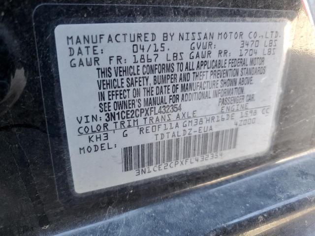 Photo 12 VIN: 3N1CE2CPXFL432354 - NISSAN VERSA NOTE 