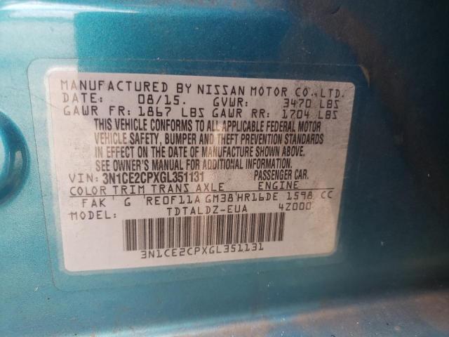 Photo 9 VIN: 3N1CE2CPXGL351131 - NISSAN VERSA NOTE 