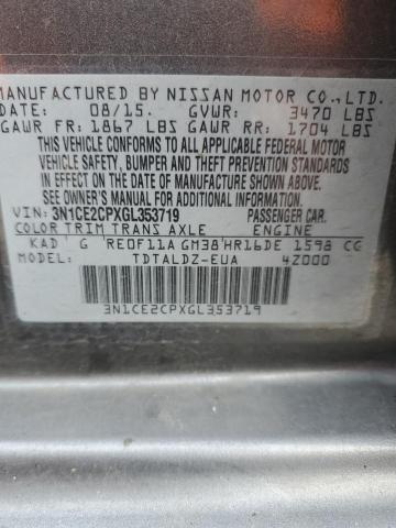 Photo 11 VIN: 3N1CE2CPXGL353719 - NISSAN VERSA NOTE 