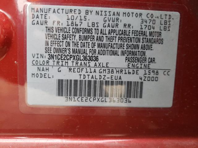 Photo 9 VIN: 3N1CE2CPXGL363036 - NISSAN VERSA NOTE 