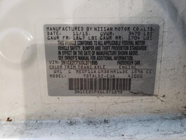 Photo 9 VIN: 3N1CE2CPXGL371895 - NISSAN VERSA NOTE 