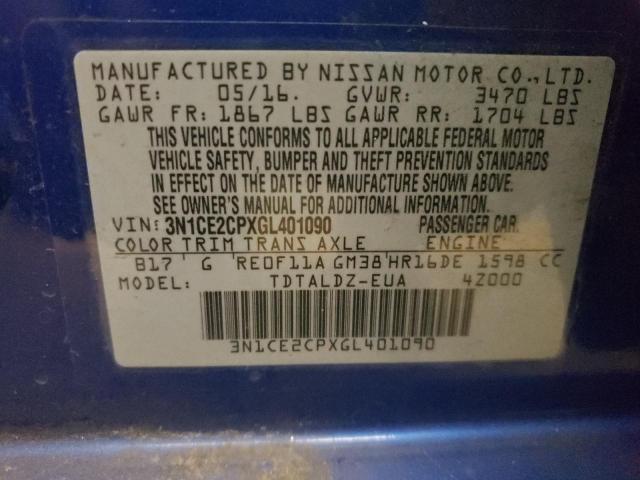 Photo 9 VIN: 3N1CE2CPXGL401090 - NISSAN VERSA NOTE 