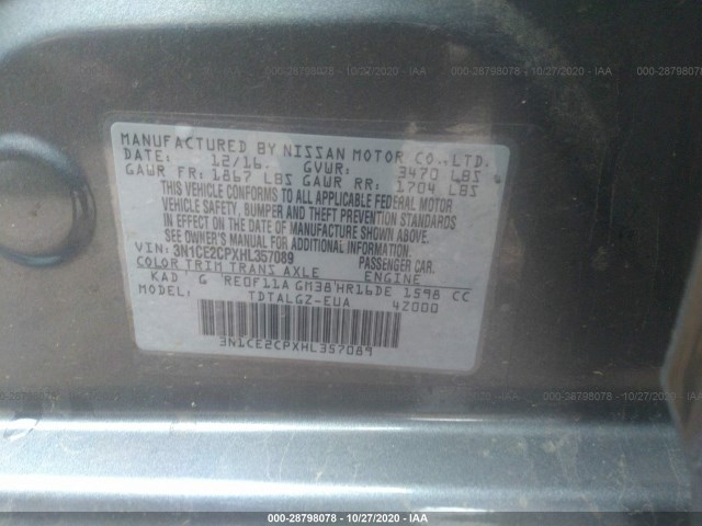 Photo 8 VIN: 3N1CE2CPXHL357089 - NISSAN VERSA NOTE 