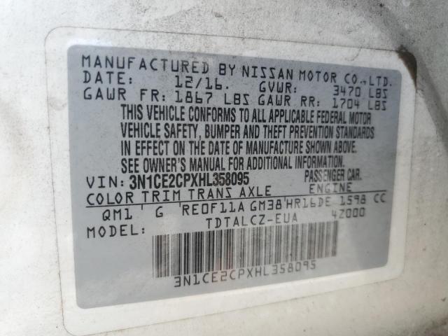 Photo 11 VIN: 3N1CE2CPXHL358095 - NISSAN VERSA NOTE 