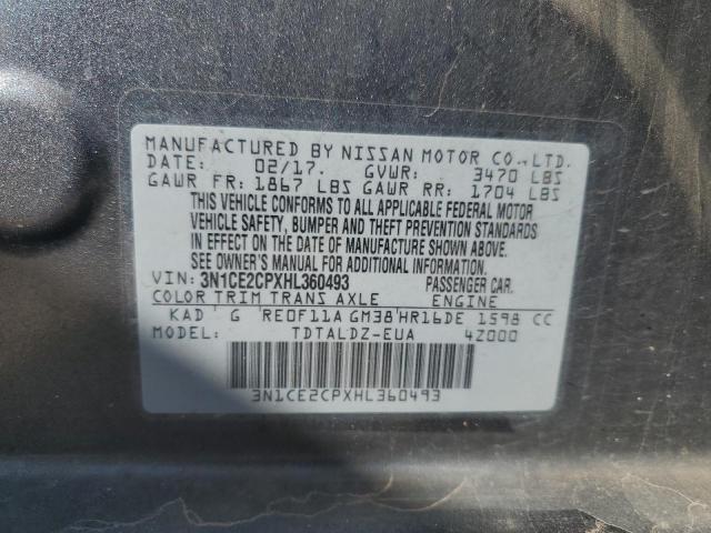 Photo 12 VIN: 3N1CE2CPXHL360493 - NISSAN VERSA NOTE 