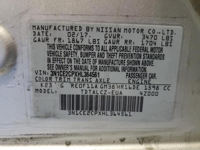 Photo 12 VIN: 3N1CE2CPXHL364561 - NISSAN VERSA NOTE 