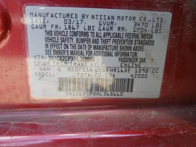 Photo 9 VIN: 3N1CE2CPXHL368660 - NISSAN VERSA NOTE 