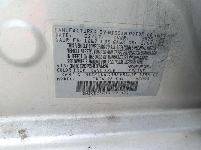 Photo 11 VIN: 3N1CE2CPXHL374426 - NISSAN VERSA NOTE 