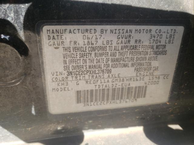 Photo 9 VIN: 3N1CE2CPXHL376709 - NISSAN VERSA NOTE 