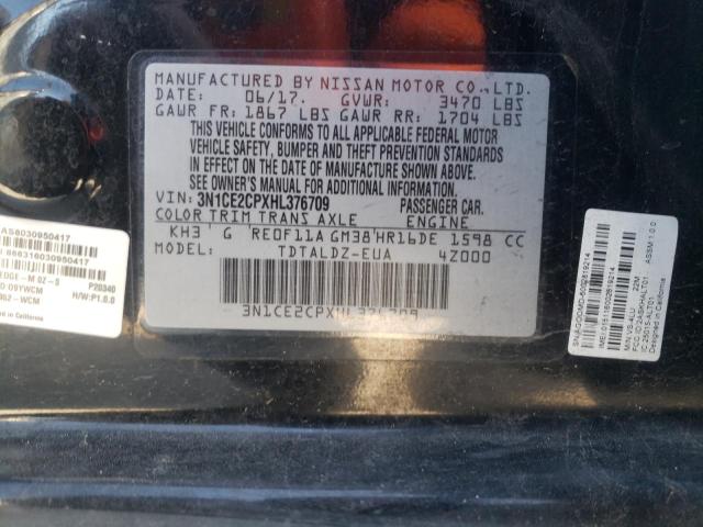 Photo 9 VIN: 3N1CE2CPXHL376709 - NISSAN VERSA NOTE 