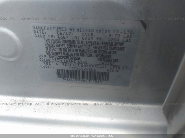 Photo 8 VIN: 3N1CE2CPXHL379559 - NISSAN VERSA NOTE 