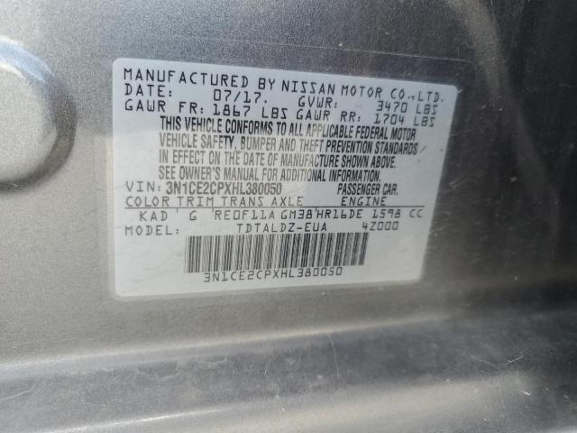 Photo 12 VIN: 3N1CE2CPXHL380050 - NISSAN VERSA 