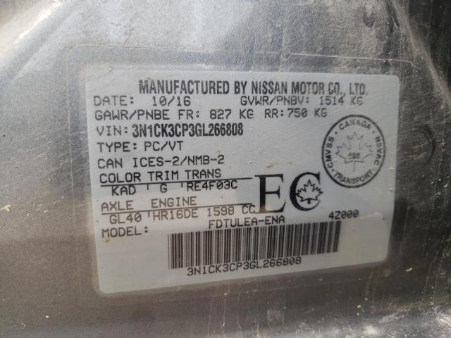 Photo 12 VIN: 3N1CK3CP3GL266808 - NISSAN MICRA 