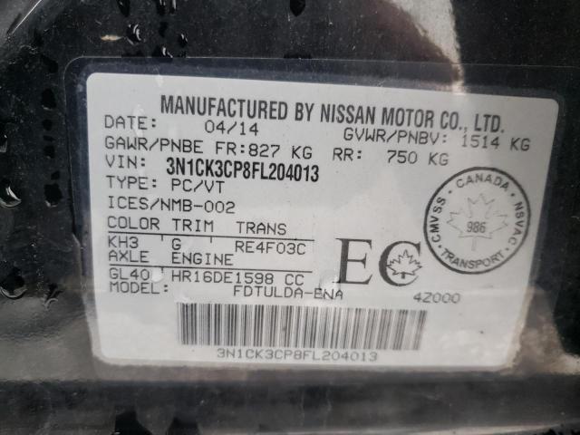 Photo 11 VIN: 3N1CK3CP8FL204013 - NISSAN MICRA 