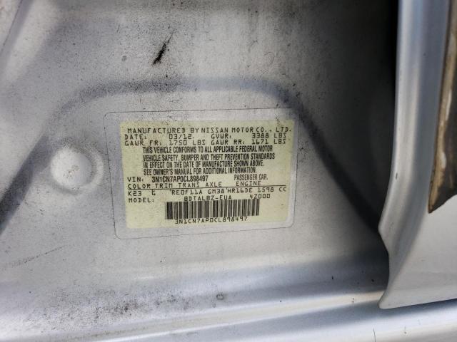 Photo 11 VIN: 3N1CN7AP0CL898497 - NISSAN VERSA S 