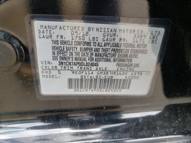 Photo 9 VIN: 3N1CN7AP0DL824045 - NISSAN VERSA S 