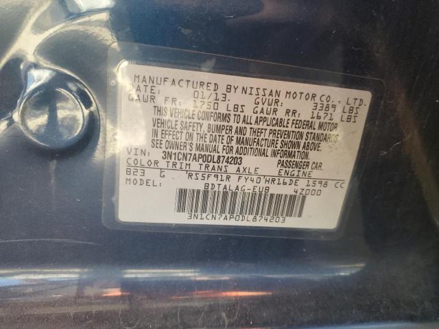 Photo 11 VIN: 3N1CN7AP0DL874203 - NISSAN VERSA 