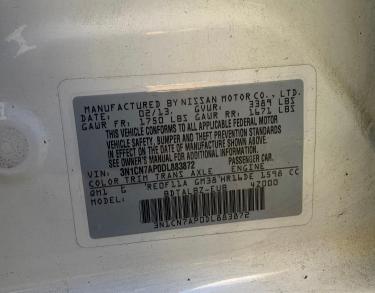 Photo 9 VIN: 3N1CN7AP0DL883872 - NISSAN VERSA S 