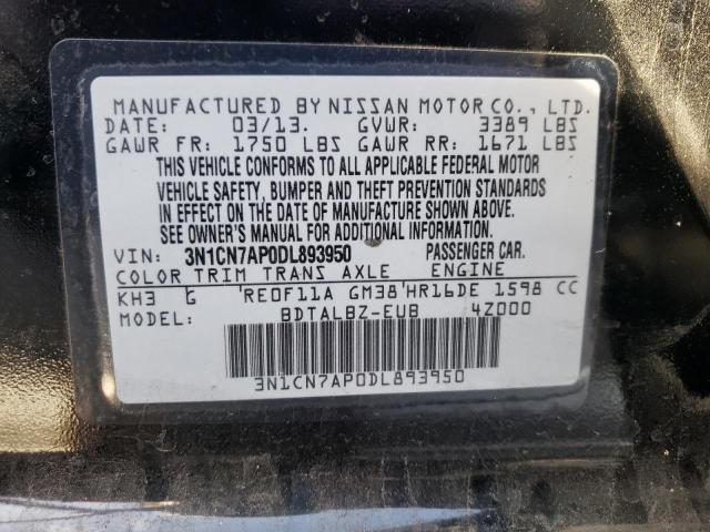 Photo 9 VIN: 3N1CN7AP0DL893950 - NISSAN VERSA S 