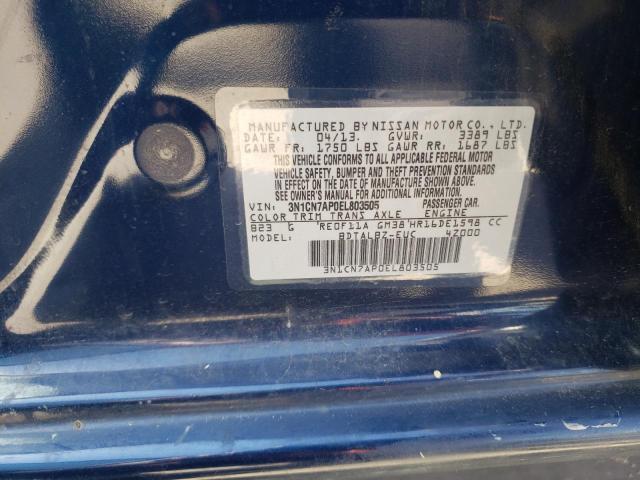 Photo 11 VIN: 3N1CN7AP0EL803505 - NISSAN VERSA S 