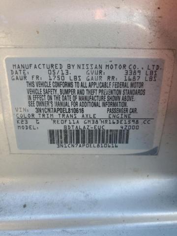 Photo 11 VIN: 3N1CN7AP0EL810616 - NISSAN VERSA 