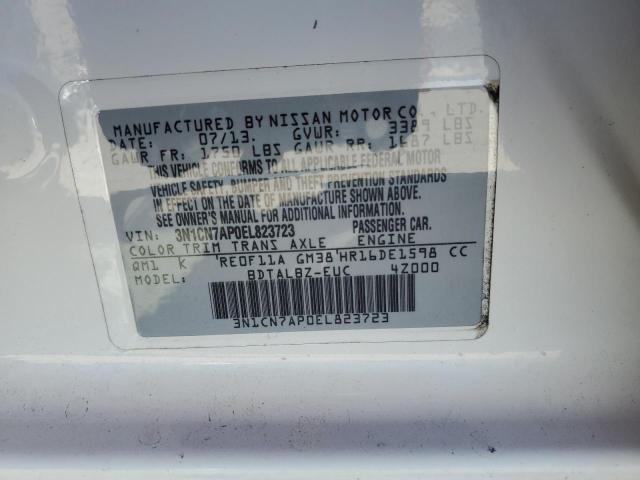 Photo 11 VIN: 3N1CN7AP0EL823723 - NISSAN VERSA 