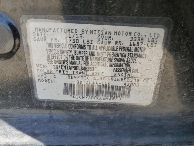 Photo 11 VIN: 3N1CN7AP0EL845253 - NISSAN VERSA 