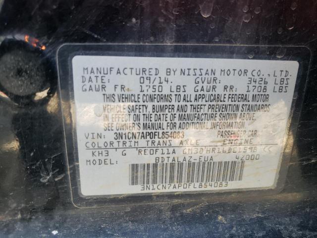 Photo 11 VIN: 3N1CN7AP0FL854083 - NISSAN VERSA S 