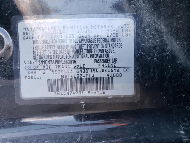 Photo 9 VIN: 3N1CN7AP0FL863916 - NISSAN VERSA S 