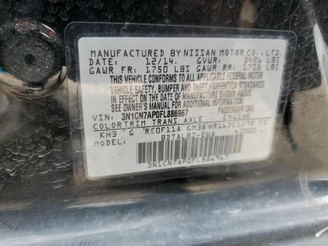 Photo 11 VIN: 3N1CN7AP0FL886967 - NISSAN VERSA 