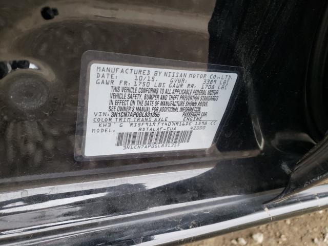 Photo 9 VIN: 3N1CN7AP0GL831355 - NISSAN VERSA S 