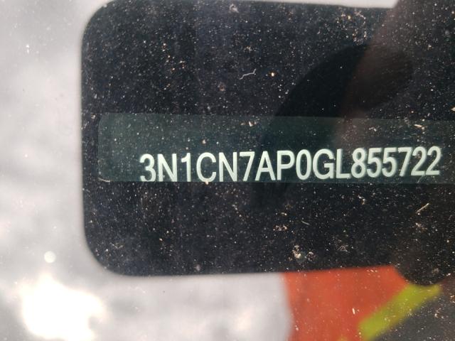 Photo 9 VIN: 3N1CN7AP0GL855722 - NISSAN VERSA S 