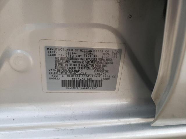 Photo 11 VIN: 3N1CN7AP0GL856417 - NISSAN VERSA S 