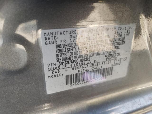 Photo 9 VIN: 3N1CN7AP0GL907382 - NISSAN VERSA 